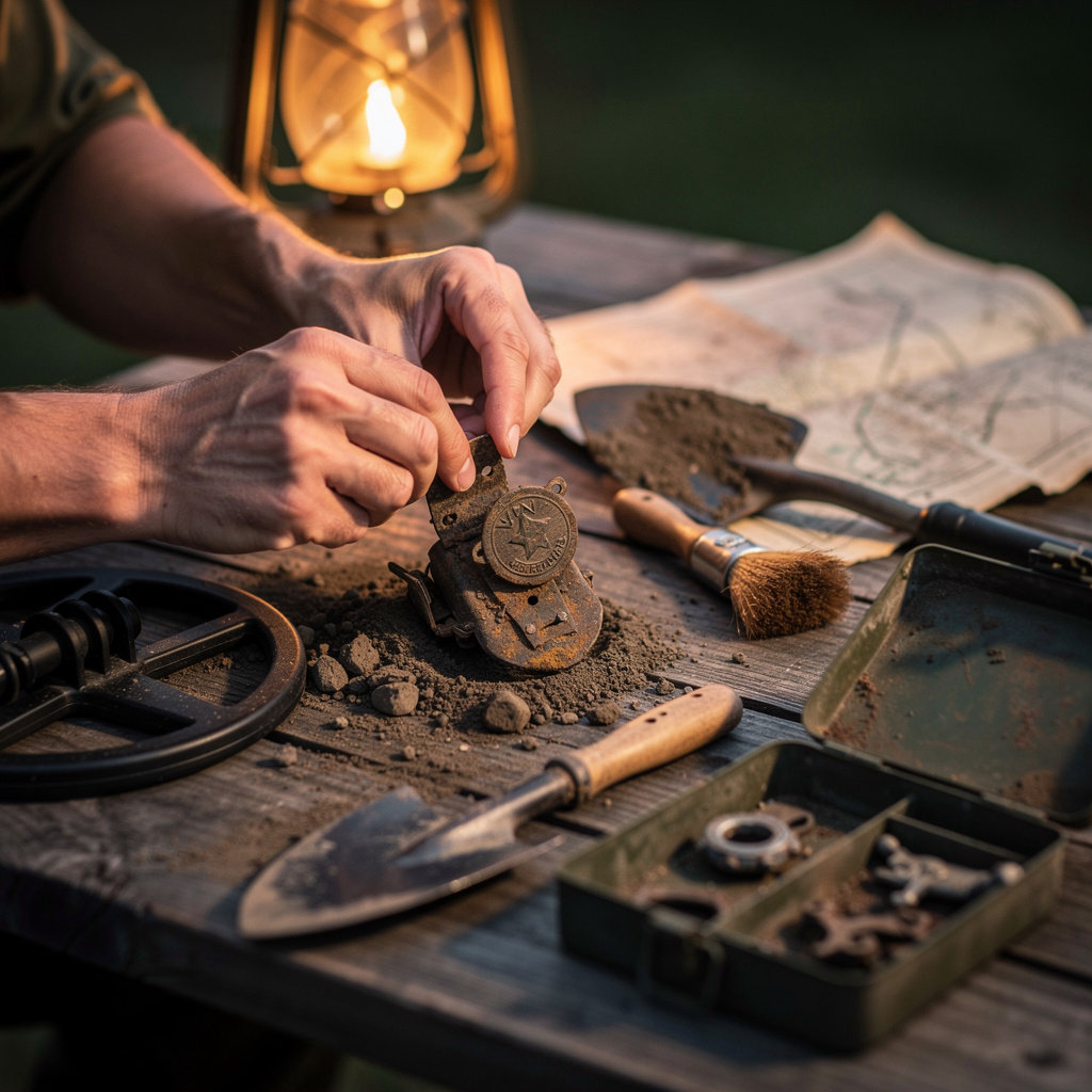 Warfinds metal detecting adventure and story night experiences - collectors exploring history together in Riga